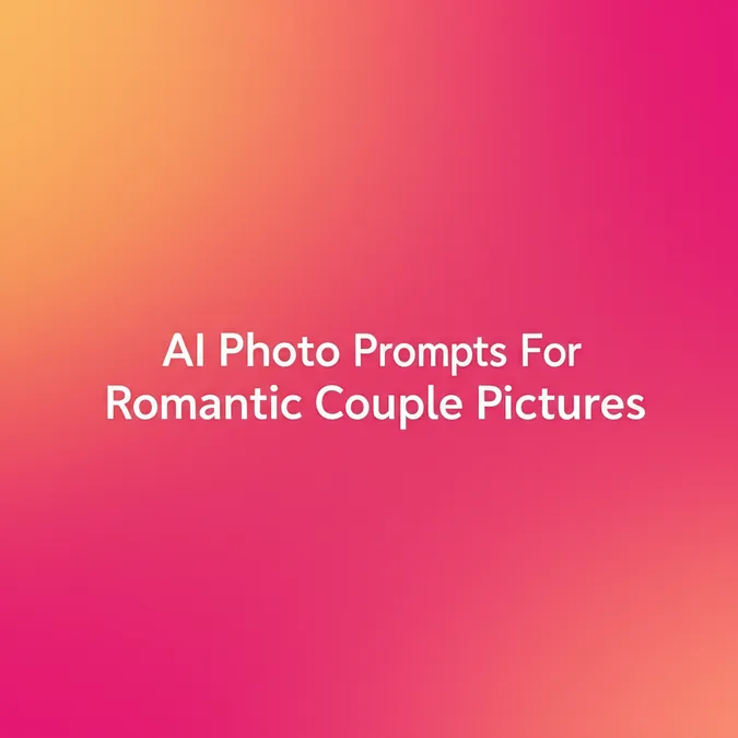 AI Photo Prompts For Romantic Couple Pictures