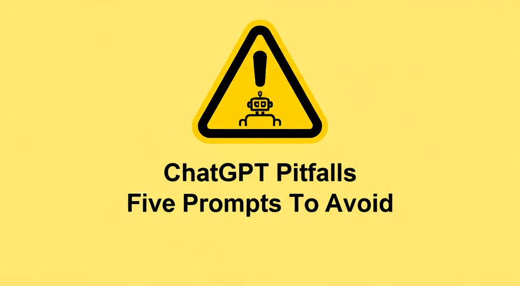 ChatGPT Pitfalls Five Prompts To Avoid