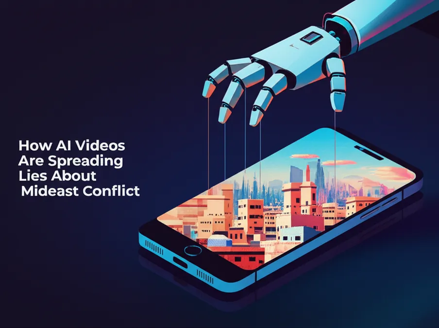 How AI Videos Are Spreading Lies About Mideast Conflict