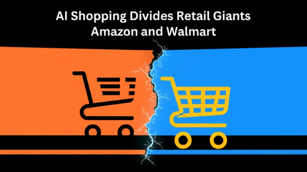 AI Shopping Divides Retail Giants Amazon and Walmart