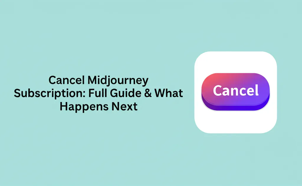 Cancel Midjourney Subscription: Full Guide & What Happens Next