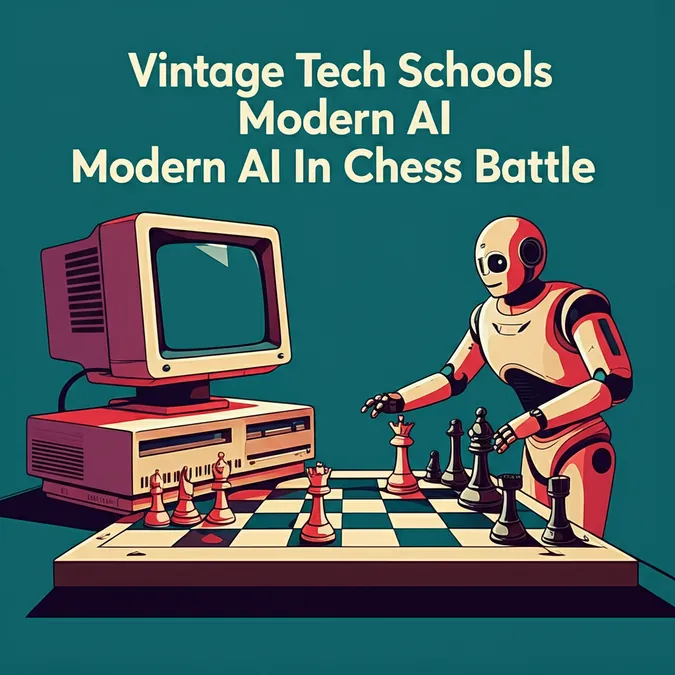Vintage Tech Schools Modern AI In Chess Battle