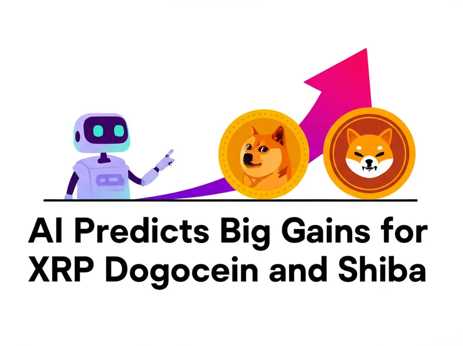 AI Predicts Big Gains for XRP Dogecoin and Shiba