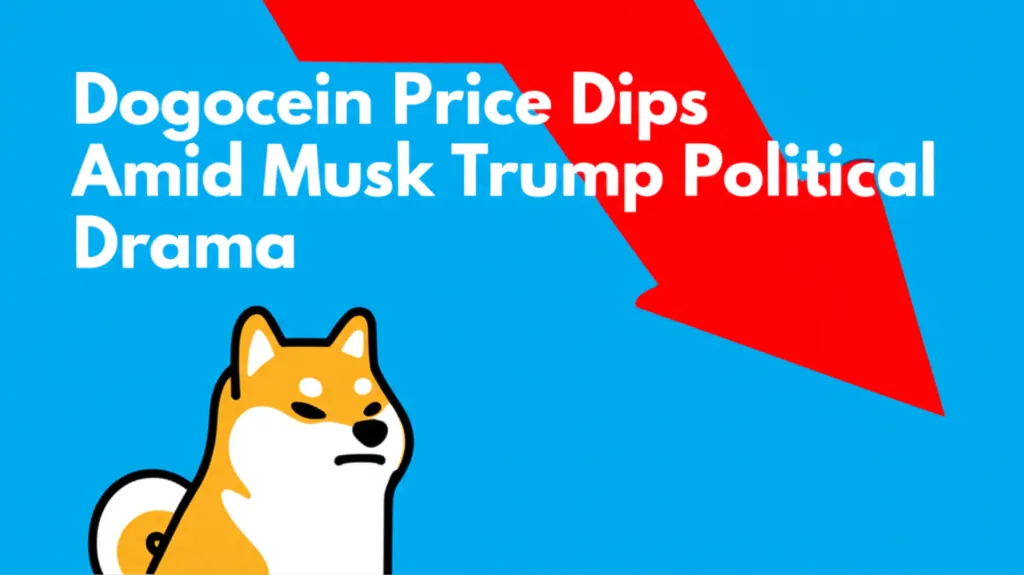 Dogecoin Price Dips Amid Musk Trump Political Drama