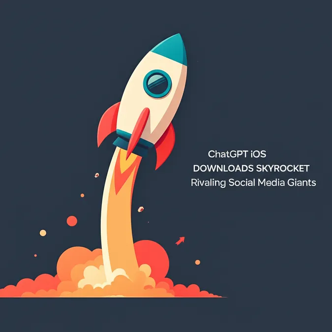 ChatGPT iOS Downloads Skyrocket Rivaling Social Media Giants