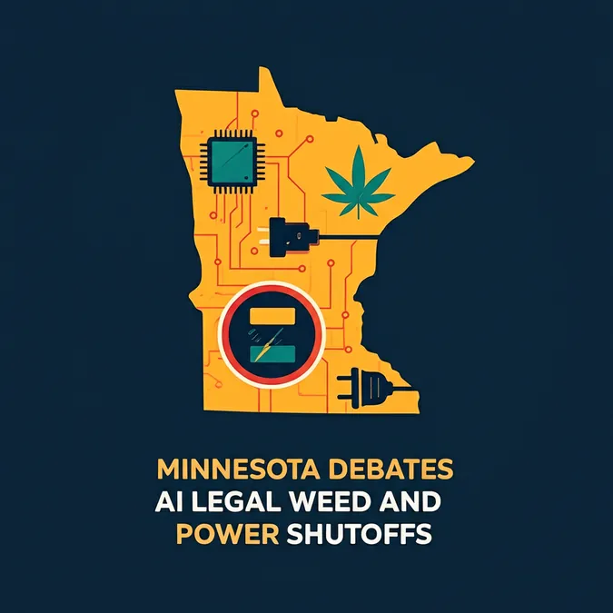 Minnesota Debates AI Legal Weed and Power Shutoffs