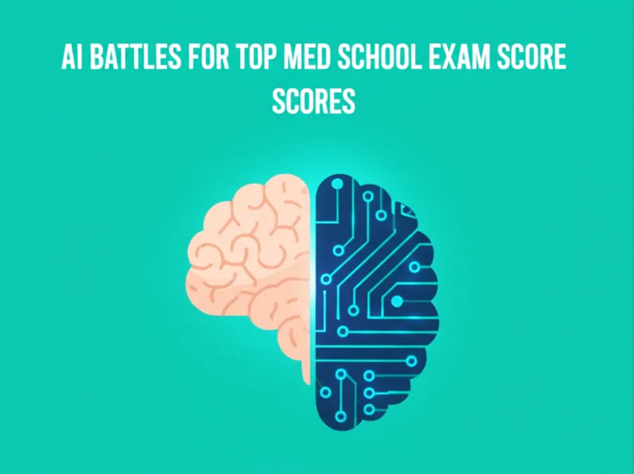AI Battles for Top Med School Exam Scores