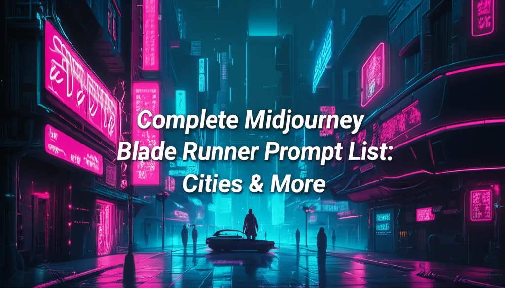 Complete Midjourney Blade Runner Prompt List: Cities & More