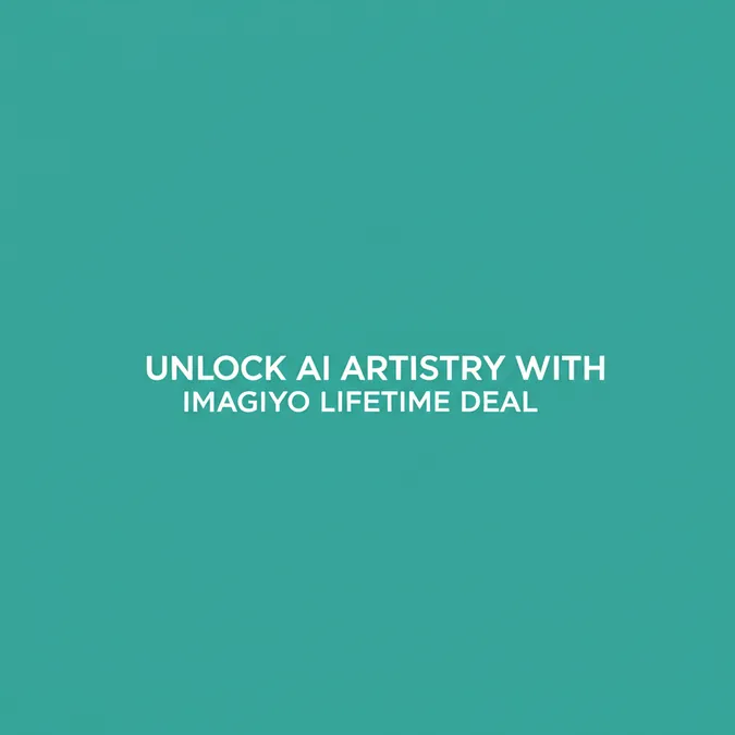 Unlock AI Artistry With Imagiyo Lifetime Deal