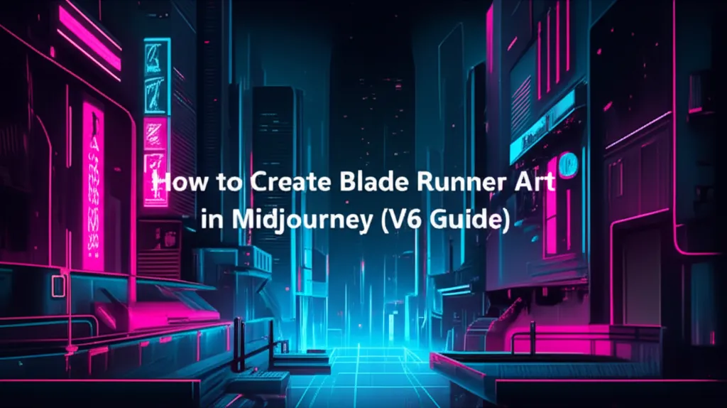 How to Create Blade Runner Art in Midjourney (V6 Guide)