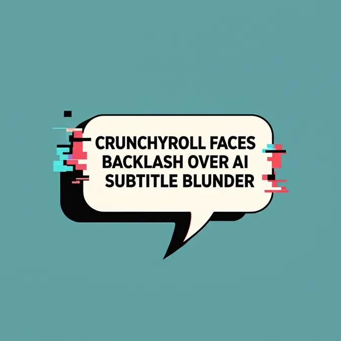 Crunchyroll Faces Backlash Over AI Subtitle Blunder