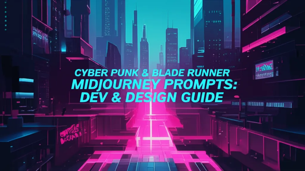 Cyberpunk & Blade Runner Midjourney Prompts: Dev & Design Guide