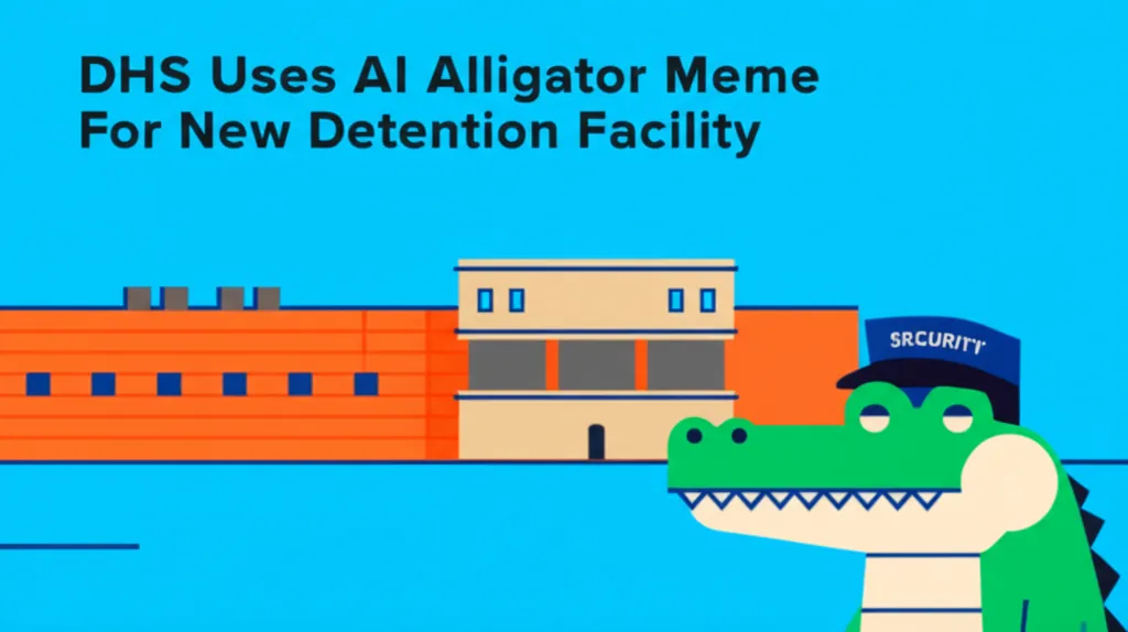 DHS Uses AI Alligator Meme For New Detention Facility