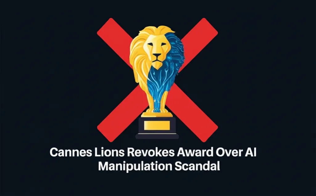 Cannes Lions Revokes Award Over AI Manipulation Scandal