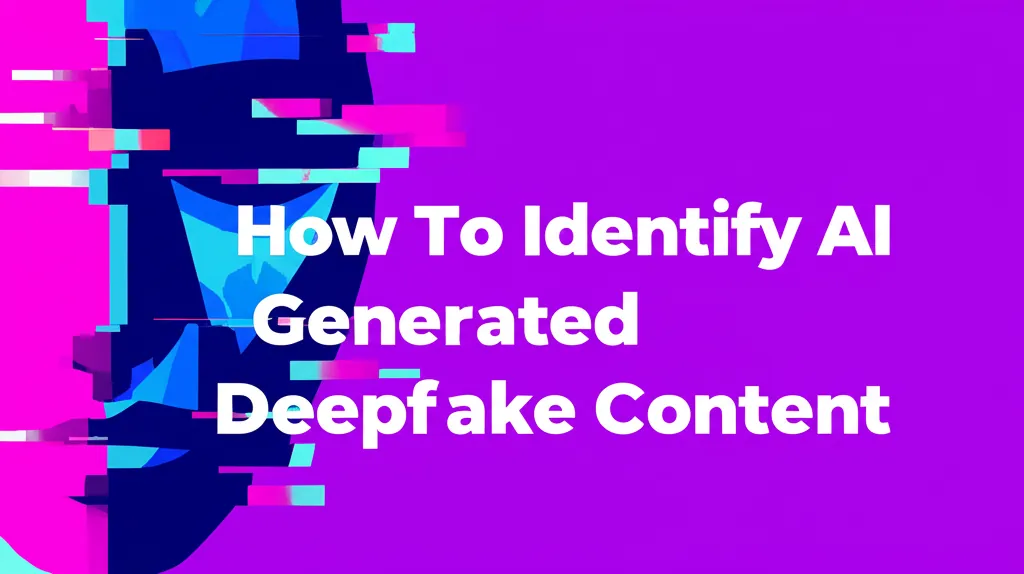 How To Identify AI Generated Deepfake Content