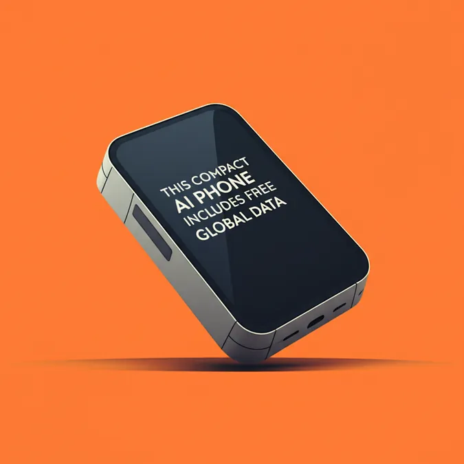 This Compact AI Phone Includes Free Global Data