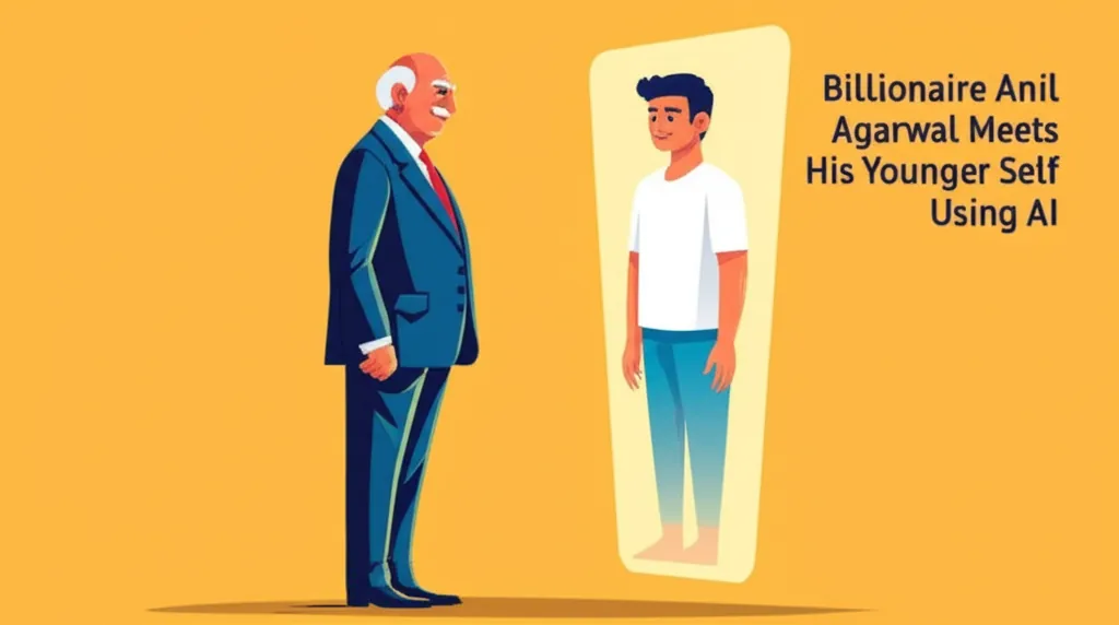 Billionaire Anil Agarwal Meets His Younger Self Using AI