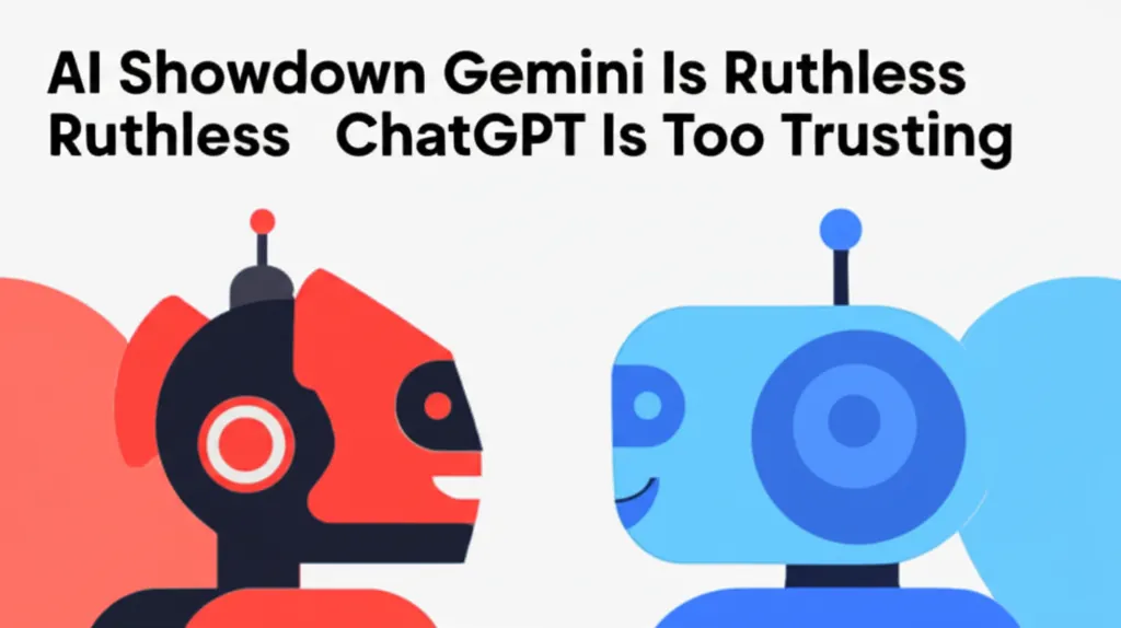 AI Showdown Gemini Is Ruthless ChatGPT Is Too Trusting