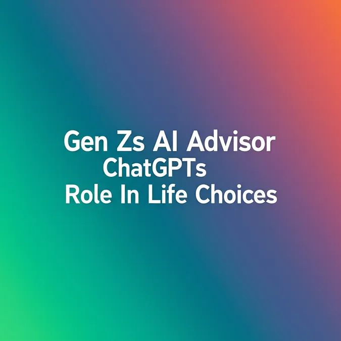 Gen Zs AI Advisor ChatGPTs Role In Life Choices