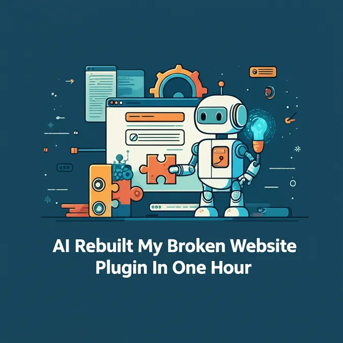 AI Rebuilt My Broken Website Plugin In One Hour