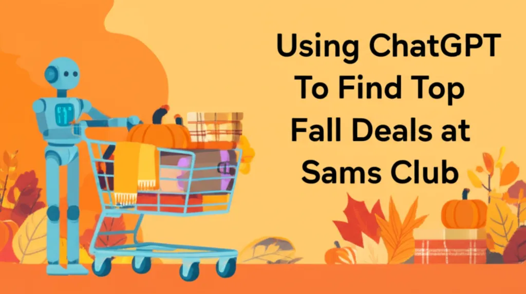 Using ChatGPT To Find Top Fall Deals at Sams Club
