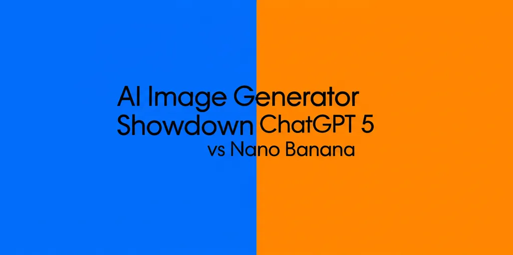 AI Image Generator Showdown ChatGPT 5 vs Nano Banana