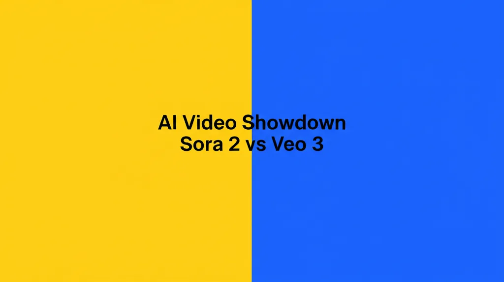 AI Video Showdown Sora 2 vs Veo 3