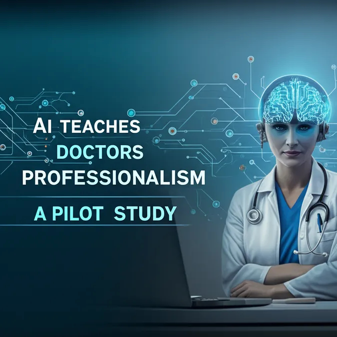 AI Teaches Doctors Professionalism A Pilot Study