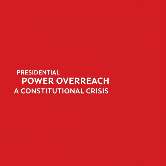 Presidential Power Overreach A Constitutional Crisis