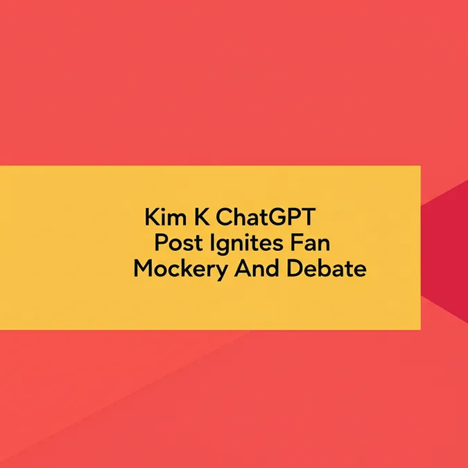 Kim K ChatGPT Post Ignites Fan Mockery And Debate