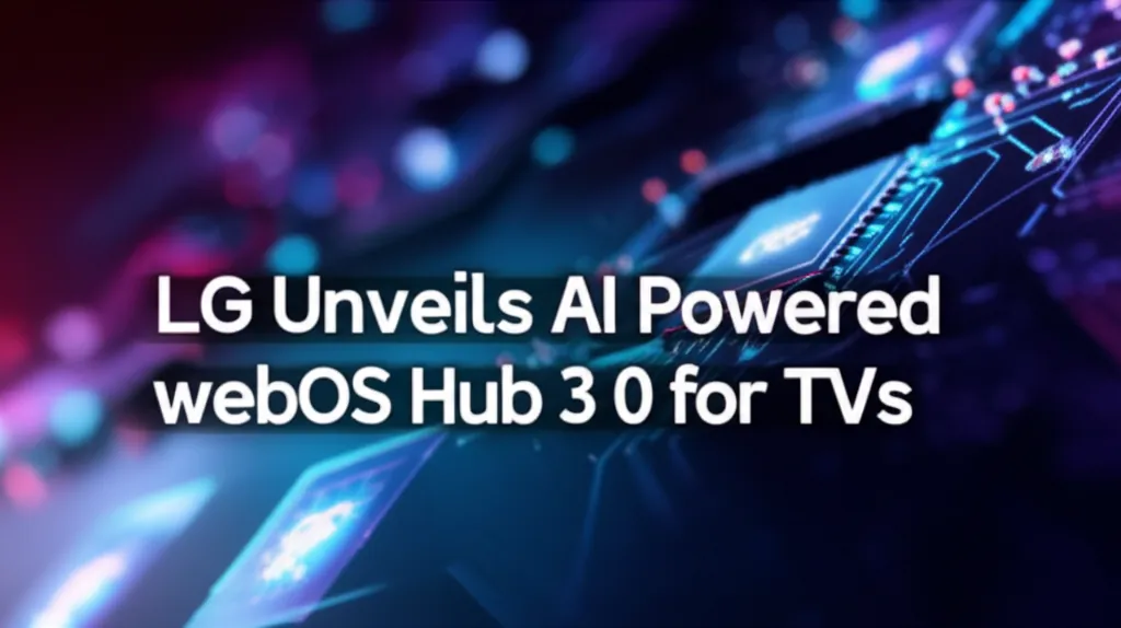 LG Unveils AI Powered webOS Hub 3 0 for TVs