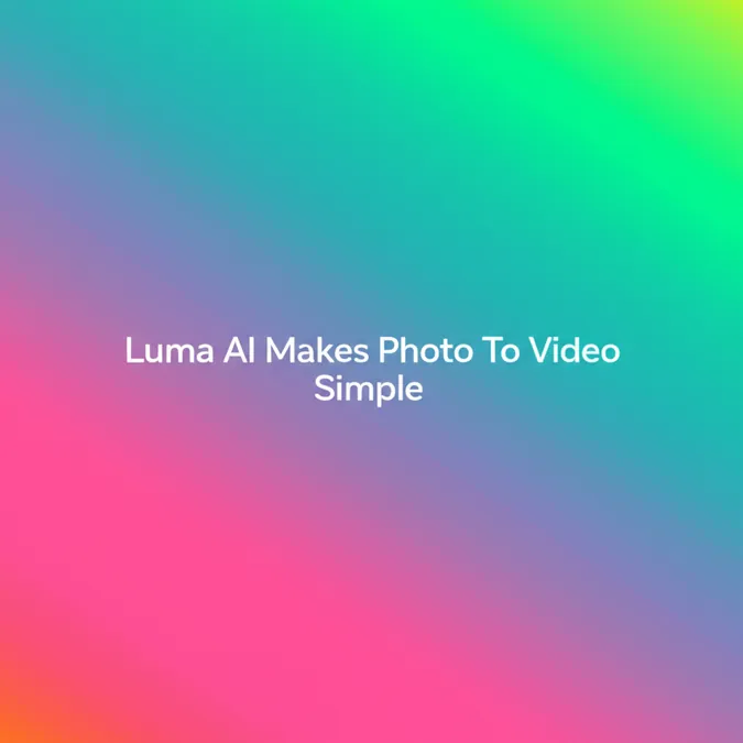 Luma AI Makes Photo To Video Simple
