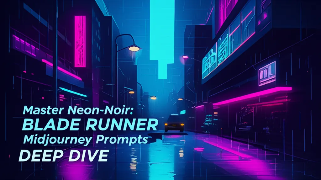 Master Neon-Noir: Blade Runner Midjourney Prompts Deep Dive