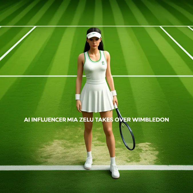 AI Influencer Mia Zelu Takes Over Wimbledon