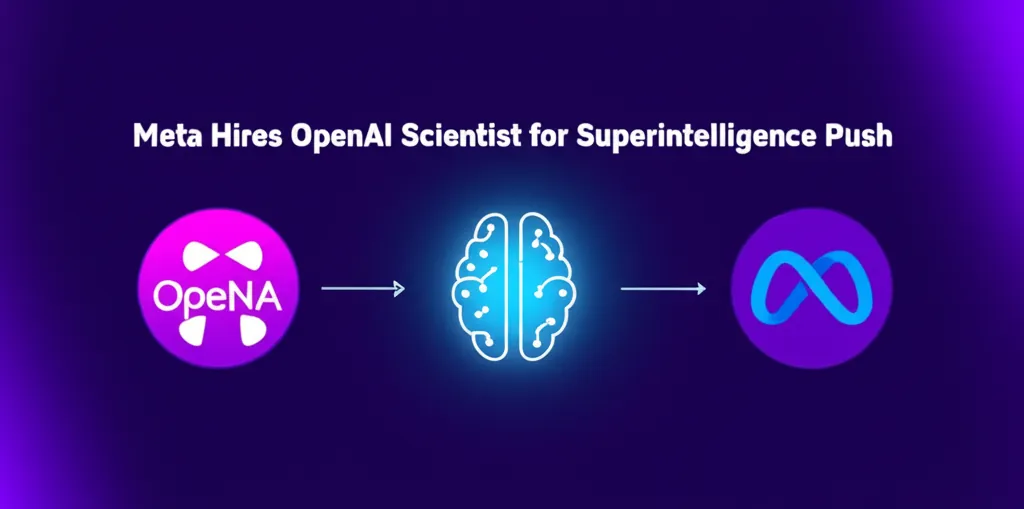 Meta Hires OpenAI Scientist for Superintelligence Push