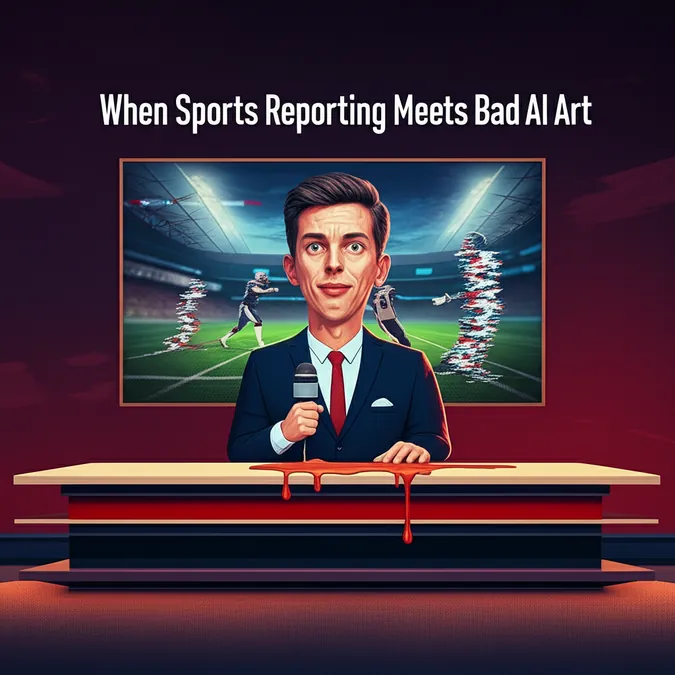 When Sports Reporting Meets Bad AI Art