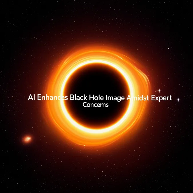 AI Enhances Black Hole Image Amidst Expert Concerns