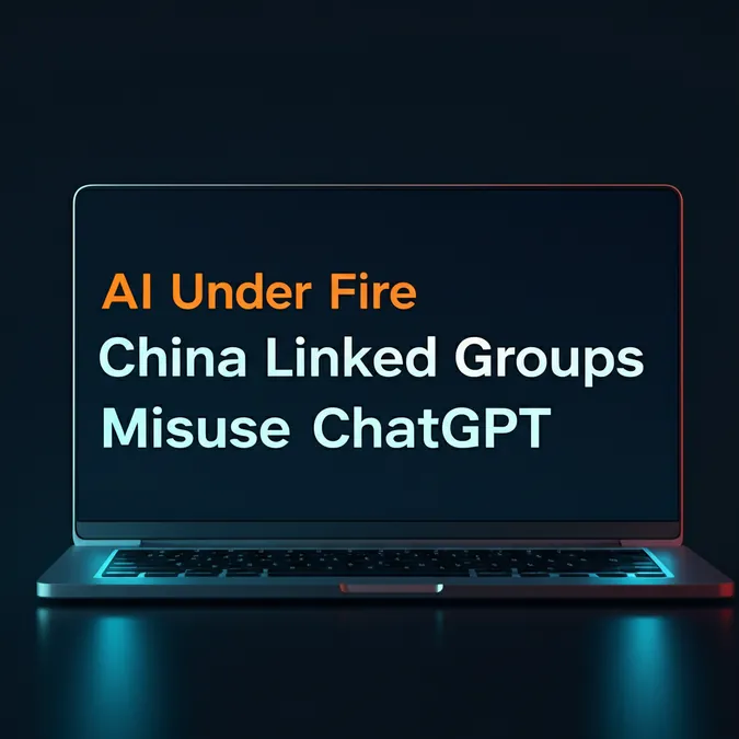 AI Under Fire China Linked Groups Misuse ChatGPT