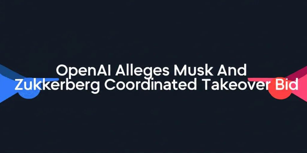 OpenAI Alleges Musk And Zuckerberg Coordinated Takeover Bid