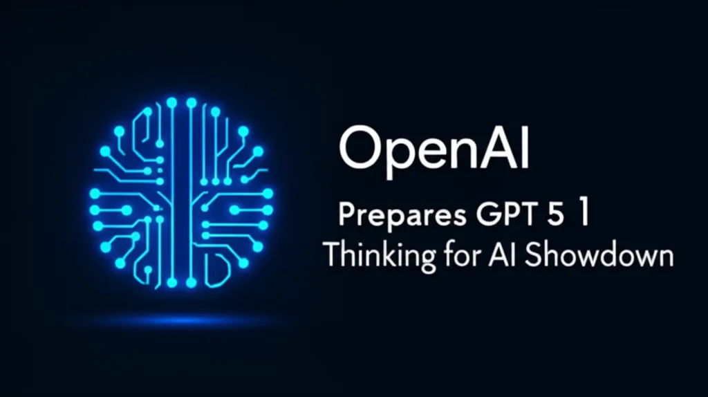 OpenAI Prepares GPT 5 1 Thinking for AI Showdown