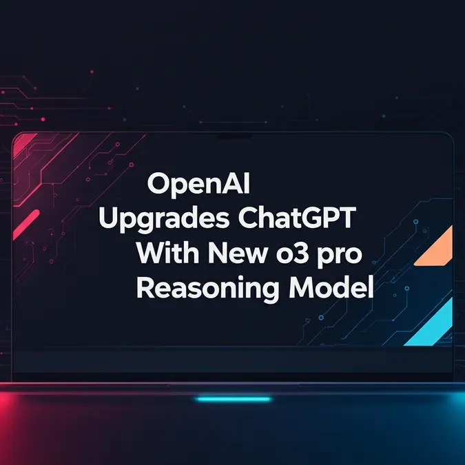 OpenAI Upgrades ChatGPT With New o3 pro Reasoning Model