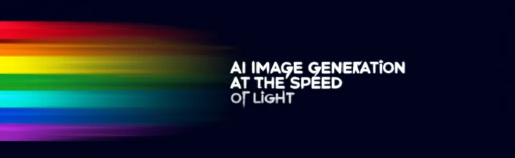 AI Image Generation at the Speed of Light