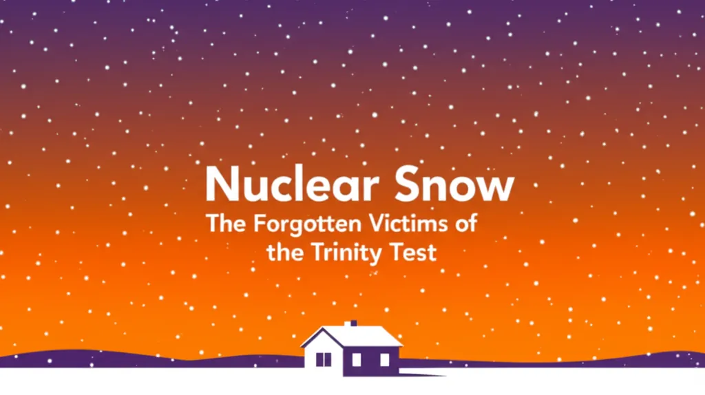 Nuclear Snow The Forgotten Victims of the Trinity Test