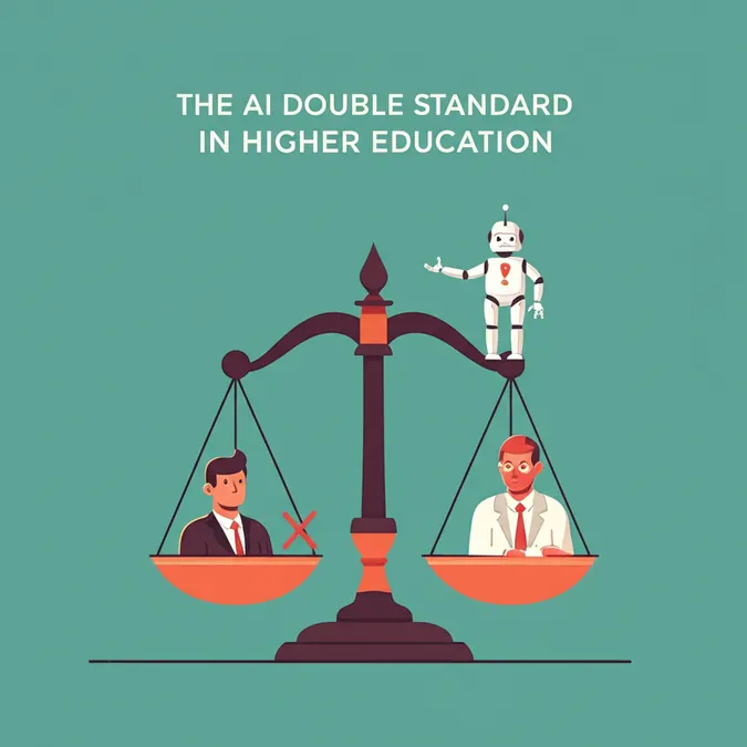 The AI Double Standard in Higher Education
