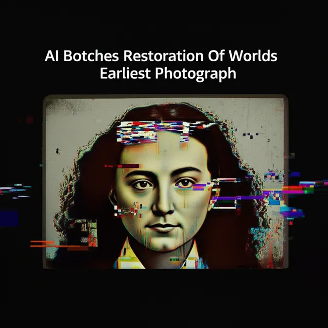 AI Botches Restoration Of Worlds Earliest Photograph