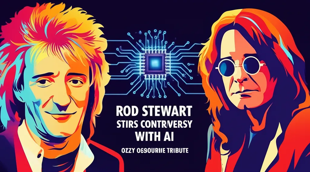 Rod Stewart Stirs Controversy With AI Ozzy Osbourne Tribute