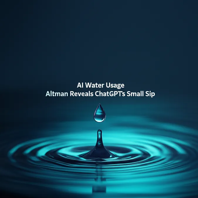 AI Water Usage Altman Reveals ChatGPTs Small Sip