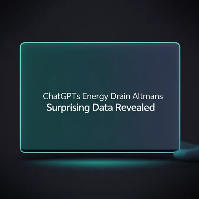 ChatGPTs Energy Drain Altmans Surprising Data Revealed
