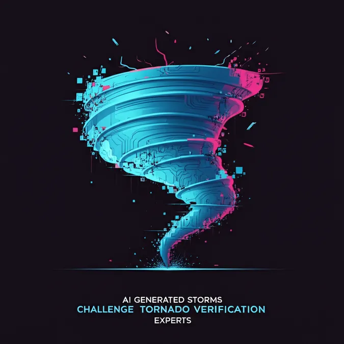 AI Generated Storms Challenge Tornado Verification Experts