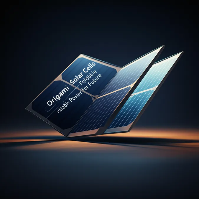 Origami Solar Cells Foldable Power For Future